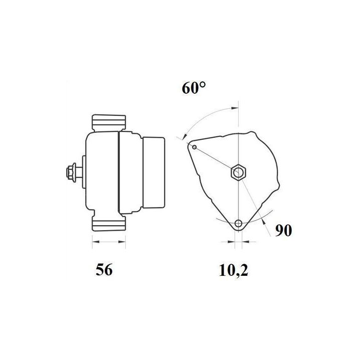 Kintamosios srovės generatorius MAHLE MG 467