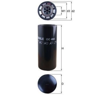 Alyvos filtras MAHLE OC 482