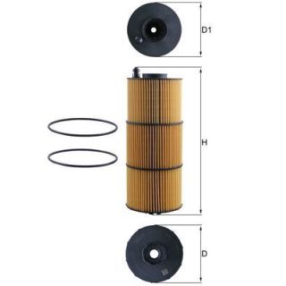 Alyvos filtras MAHLE OX 1412D