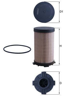 Kuro filtras MAHLE KX 484D