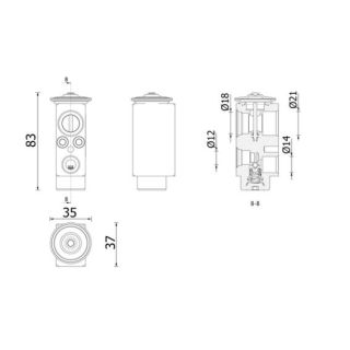 Išsiplėtimo vožtuvas, oro kondicionavimas MAHLE AVE 206 000P