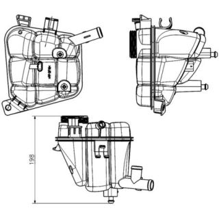 Išsiplėtimo bakelis, aušinimo skystis MAHLE CRT 231 000S