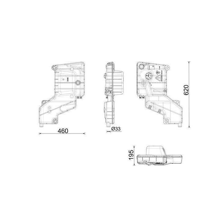 Išsiplėtimo bakelis, aušinimo skystis MAHLE CRT 287 000P