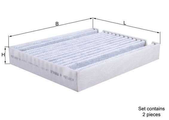 Filtras, salono oras MAHLE LAK 1151/S