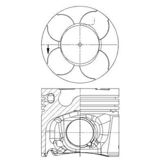 Stūmoklis MAHLE 038 64 00