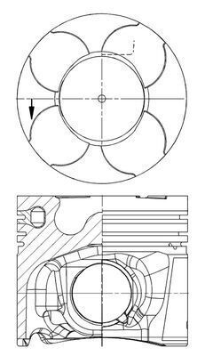 Stūmoklis MAHLE 038 64 00
