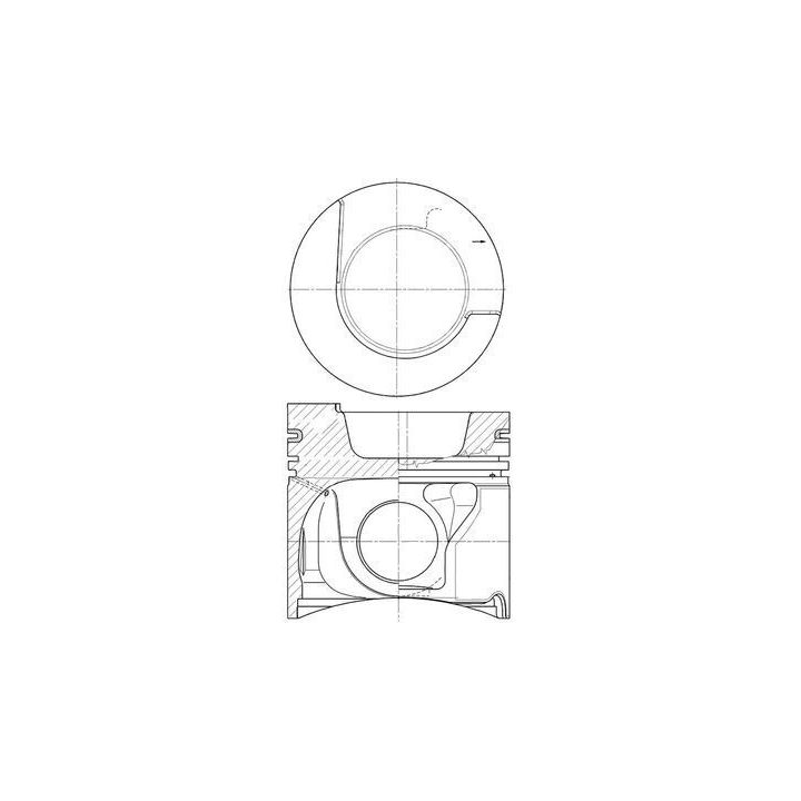 Stūmoklis MAHLE 227 PI 00160 000