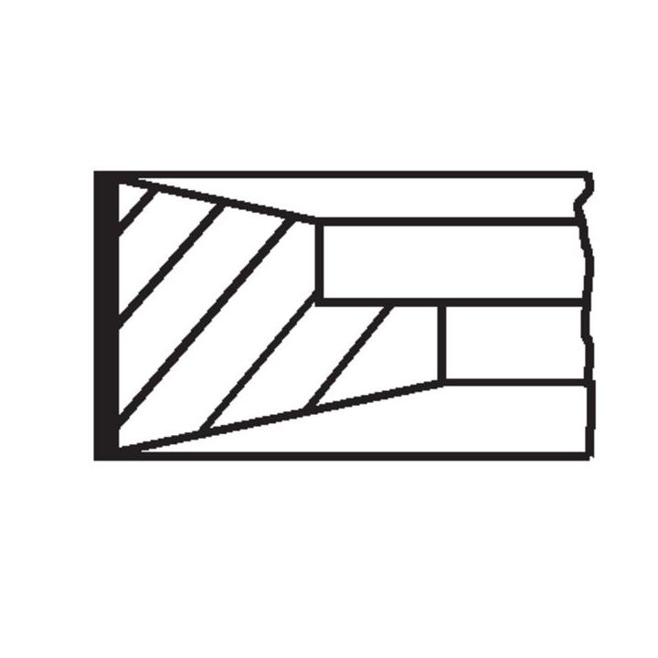 Stūmoklio žiedų komplektas MAHLE 001 RS 11140 0N0