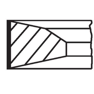 Stūmoklio žiedų komplektas MAHLE 013 RS 10116 0N0