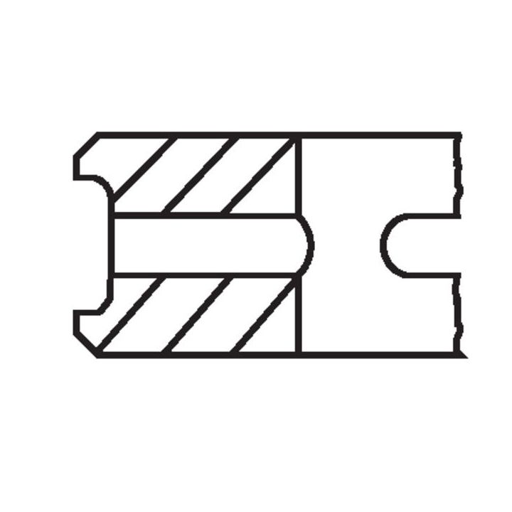 Stūmoklio žiedų komplektas MAHLE 081 RS 00114 0N1