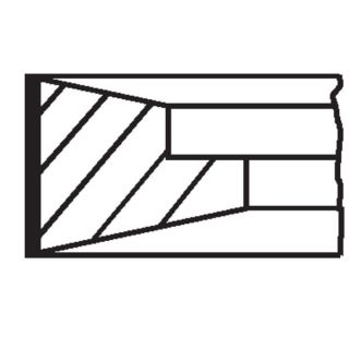 Stūmoklio žiedų komplektas MAHLE 227 RS 10120 0N0