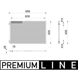Kondensatorius, oro kondicionierius MAHLE AC 1191 000P