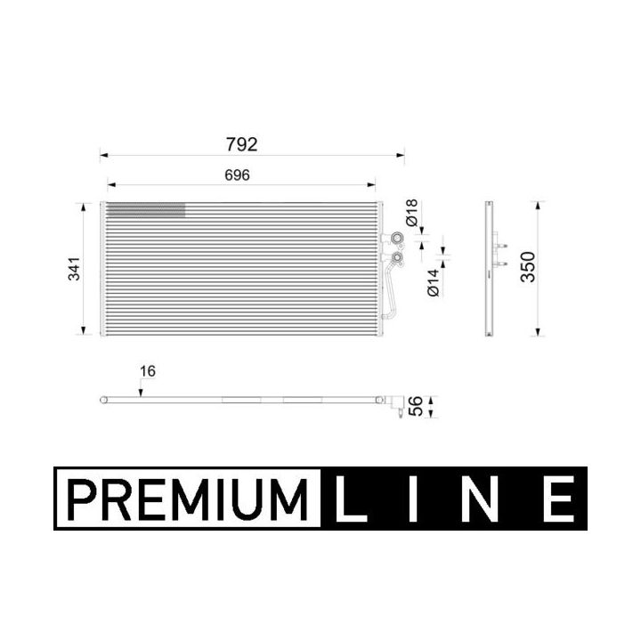 Kondensatorius, oro kondicionierius MAHLE AC 1202 000P