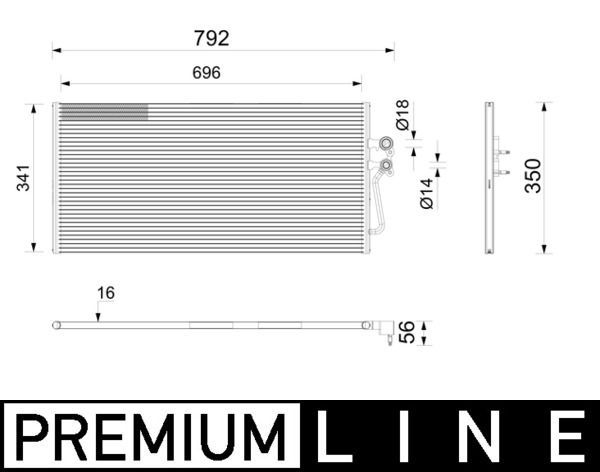 Kondensatorius, oro kondicionierius MAHLE AC 1202 000P
