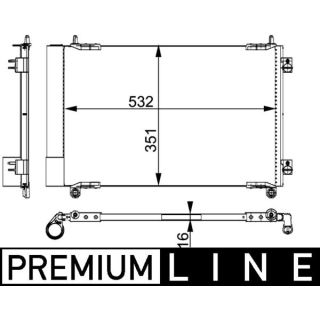Kondensatorius, oro kondicionierius MAHLE AC 664 000P