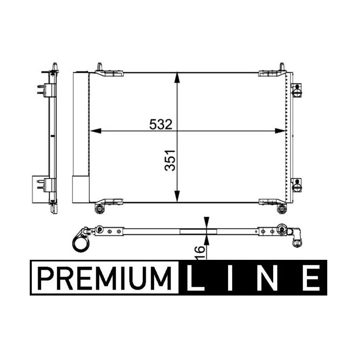 Kondensatorius, oro kondicionierius MAHLE AC 664 000P