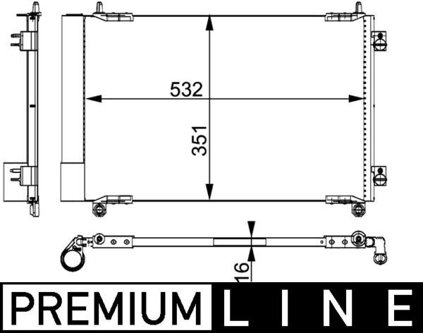 Kondensatorius, oro kondicionierius MAHLE AC 664 000P