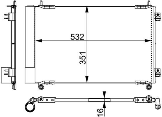 Kondensatorius, oro kondicionierius MAHLE AC 664 000P