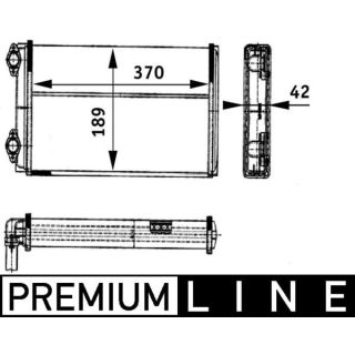 šilumokaitis, salono šildymas MAHLE AH 123 000P