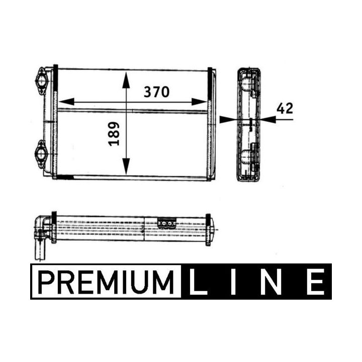 šilumokaitis, salono šildymas MAHLE AH 123 000P