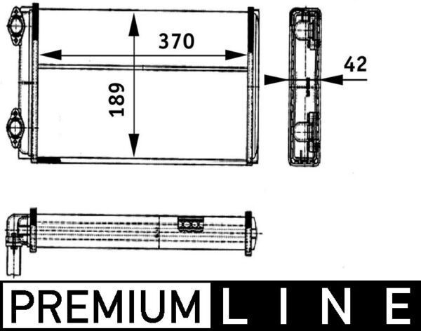 šilumokaitis, salono šildymas MAHLE AH 123 000P