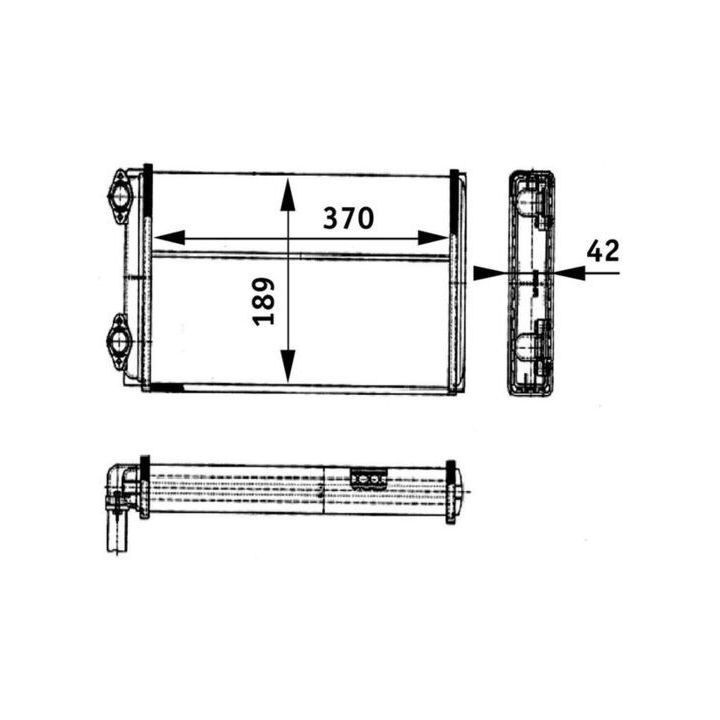 šilumokaitis, salono šildymas MAHLE AH 123 000P