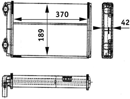 šilumokaitis, salono šildymas MAHLE AH 123 000P