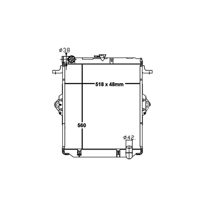 Radiatorius, variklio aušinimas MAHLE CR 1735 000S