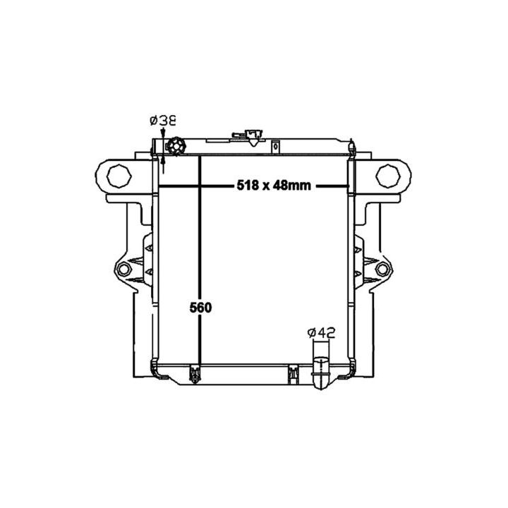 Radiatorius, variklio aušinimas MAHLE CR 1736 000S
