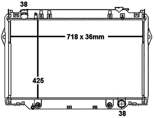 Radiatorius, variklio aušinimas MAHLE CR 1737 000S