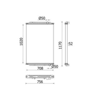 Radiatorius, variklio aušinimas MAHLE CR 2742 000P