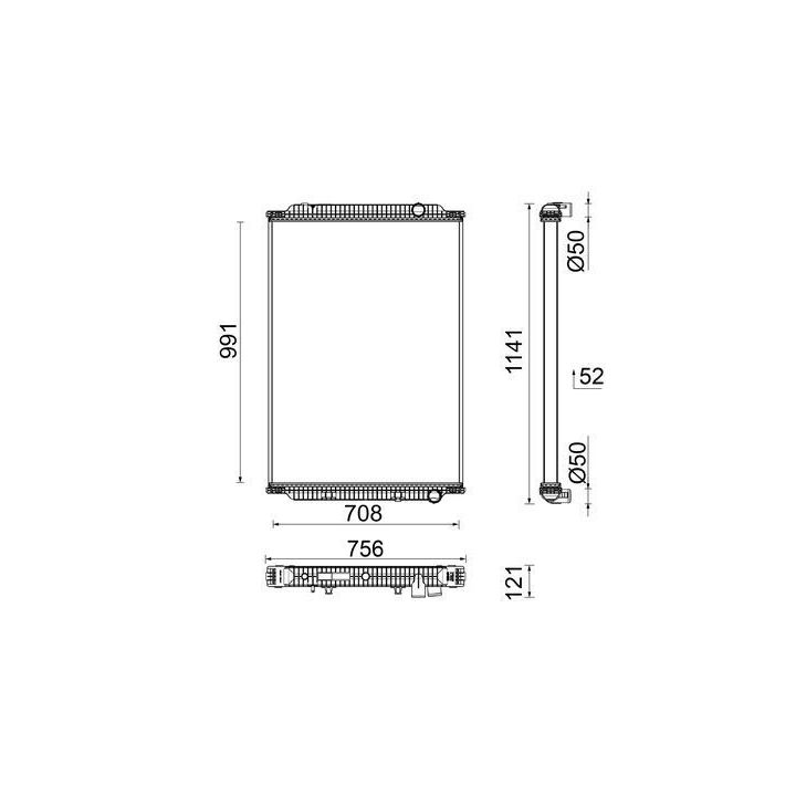 Radiatorius, variklio aušinimas MAHLE CR 2743 000P