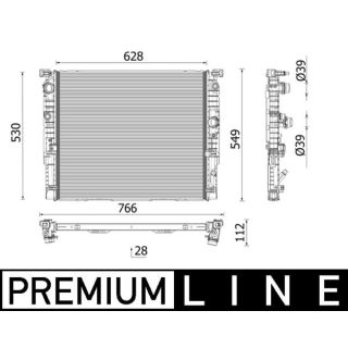 Radiatorius, variklio aušinimas MAHLE CR 2771 000P