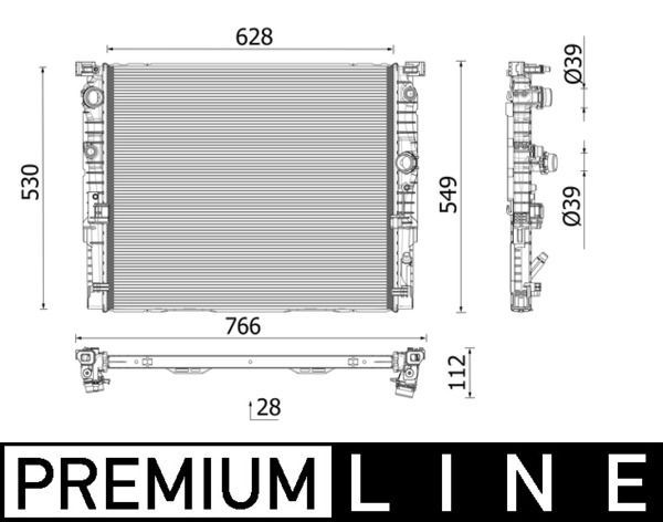 Radiatorius, variklio aušinimas MAHLE CR 2771 000P