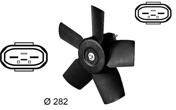 Ventiliatorius, radiatoriaus MAHLE CFF 18 000S