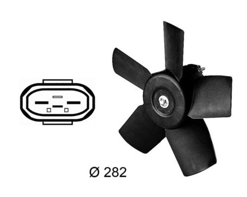 Ventiliatorius, radiatoriaus MAHLE CFF 18 000S