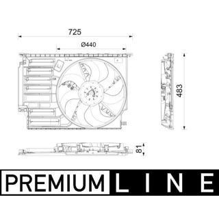 Ventiliatorius, radiatoriaus MAHLE CFF 669 000P
