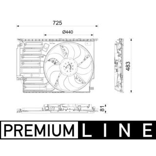Ventiliatorius, radiatoriaus MAHLE CFF 671 000P
