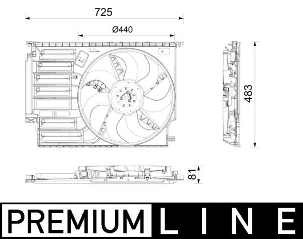 Ventiliatorius, radiatoriaus MAHLE CFF 669 000P