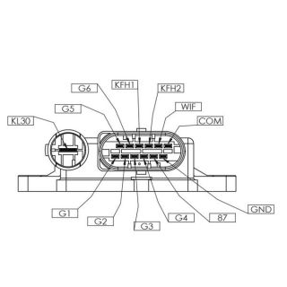 Valdymo blokas, kaitinimo žvakių sistema MAHLE MHG 60