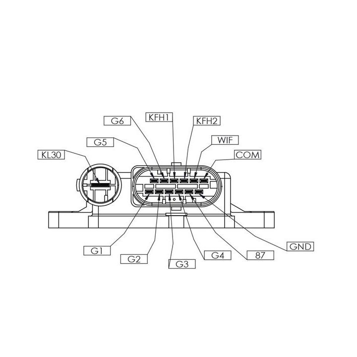 Valdymo blokas, kaitinimo žvakių sistema MAHLE MHG 60