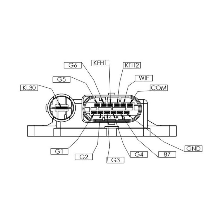 Valdymo blokas, kaitinimo žvakių sistema MAHLE MHG 59