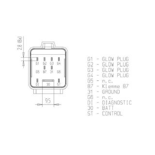 Valdymo blokas, kaitinimo žvakių sistema MAHLE MHG 78