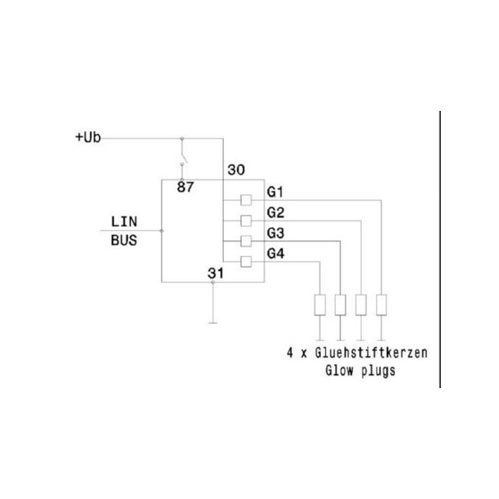 Valdymo blokas, kaitinimo žvakių sistema MAHLE MHG 82