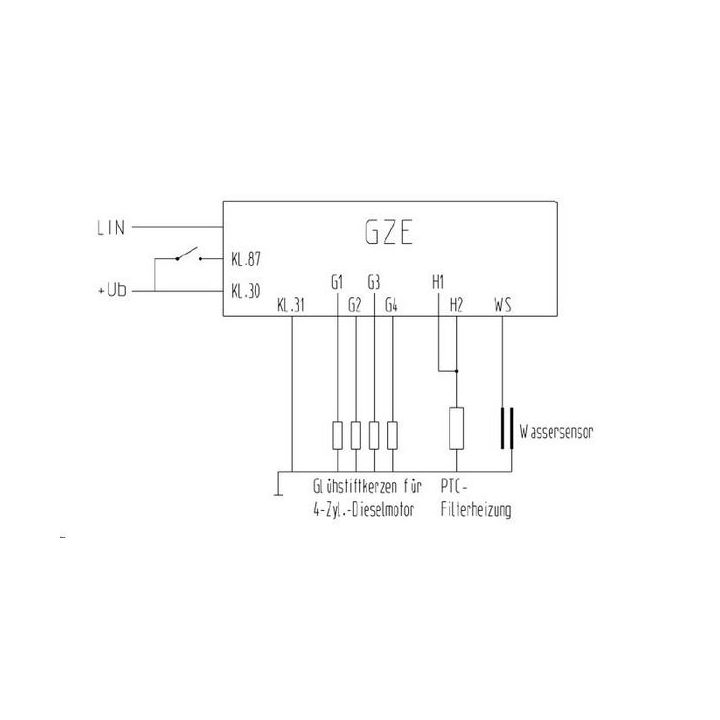 Valdymo blokas, kaitinimo žvakių sistema MAHLE MHG 84