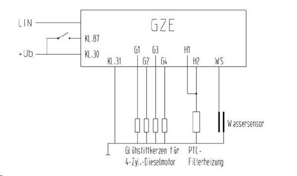 Valdymo blokas, kaitinimo žvakių sistema MAHLE MHG 84