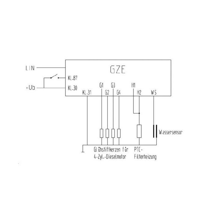 Valdymo blokas, kaitinimo žvakių sistema MAHLE MHG 83