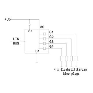 Valdymo blokas, kaitinimo žvakių sistema MAHLE MHG 85