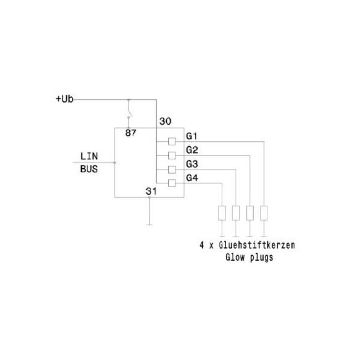 Valdymo blokas, kaitinimo žvakių sistema MAHLE MHG 85