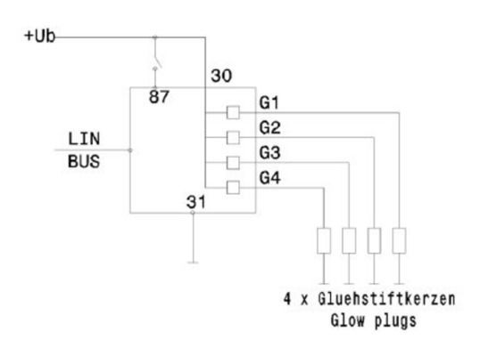 Valdymo blokas, kaitinimo žvakių sistema MAHLE MHG 85